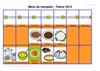 Menú de menjador amb ARASAAC
