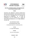 Magister Delia Vásquez - Tesis