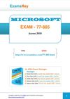 Free MICROSOFT 77-885 Practice Test