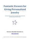 Fantastic Excuses for Giving Personalized Jewelry