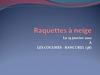raquettes à neige