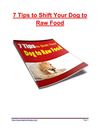 7 Tips To Shift Your Dog To Raw Food Free Report