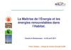 Voisins - Maîtriser les énergies de l'habitat