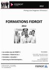 CATALOGUE FIDROIT FORMATIONS ACTUALITES 2011-2012