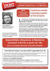 Assemblée citoyenne du Front de gauche à Nanterre