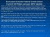 Suncoast Schools Federal Credit Union Current CD Rates January 2012 Update
