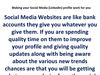 Making your Social Media (LinkedIn) profile work for you