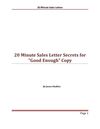 20 Minute Salesletters