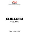Clipagem São José 26/01/2012