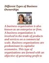 Different Types of Business Ownerships