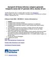 Sciopero Trasporto Aereo 27 gennaio: Il Numero Verde ENAC 800 898121 fornisce informazioni