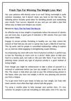 Fresh Tips For Winning The Weight Loss War!
