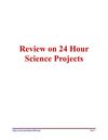 Praveenben Review on 24 Hour Science Projects