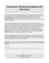 Transaction Monitoring Solutions for End Users