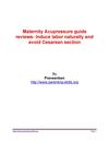 Maternity Acupressure guide reviews- Induce labor naturally and avoid Cesarean section