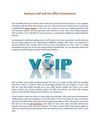 Business VoIP and the Office Environment
