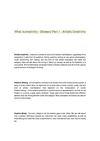 <a href="http://creativegibberish.org">What is creativity</a> - Glossary Part One - Creativity within the Art