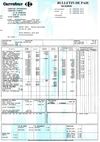 Carrefour : bulletin de salaire niveau IIB janvier 2012 (ancienneté 22 ans)