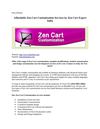 Affordable Zen Cart Customization Services by Zen Cart Expert India