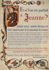 Et si on parlait de Jeanne ?