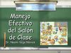 Manejo del salon de clases