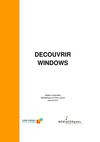 support de cours découvrir "Découvrir Windows"