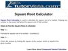 Square Root Calculator