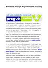Fundraise through Pragvis mobile recycling