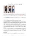 Fashion Ideas for Wearing Jeggings