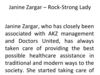 Janine Zargar– Rock-Strong Lady