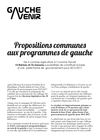 Les propositions communes de la Gauche pour 2012-2017
