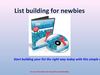 building a list