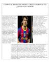 COMPARACION ENTRE MESSI Y CRISTIANO RONALDO