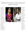 COMPARACION ENTRE MESSI Y CRISTIANO RONALDO