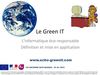 Conférence "Découverte du Green IT" … l'informatique éco-responsable - CCI BAYONNE PAYS BASQUE - 07 fev 2012