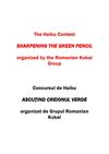 The Haiku Contest SHARPENING THE GREEN PENCIL