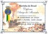 Diploma da medalha Amigo da Marinha Brasileira atribuida a Artur Victoria
