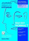 PROGRAMME - JOURNÉE ANNUELLE D'ÉTHIQUE - 2012