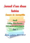TOME 1 Journal d'une classe lectrice 4èmeB collège Alain-Fournier FREYMING-MERLEBACH