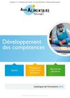 catalogue formation 2012 Agroalimentaire-conseil