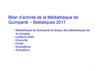 Statistiques 2011 de la médiathèque de Quimperlé 