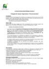 Recrutement chargé de mission agriculture / environnement