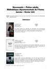 Nouveautes Fiction Adulte BDY Janvier Fevrier 2012