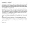 Advantages Of Notebook S