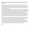 How To Search For Cell Phone Calls Such As The FBI As Well As CIA D O