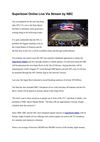 Superbowl Online Live Via Stream by NBC