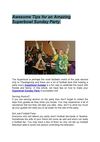 Awesome Tips for an Amazing Superbowl Sunday Party