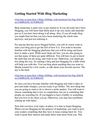 Getting Started With Blog Marketing and making your first $1000 a month
