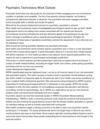Psychiatric Technicians Work Outlook