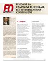 PENDANT LA CAMPAGNE ÉLECTORALE, LES REVENDICATIONS CONTINUENT!